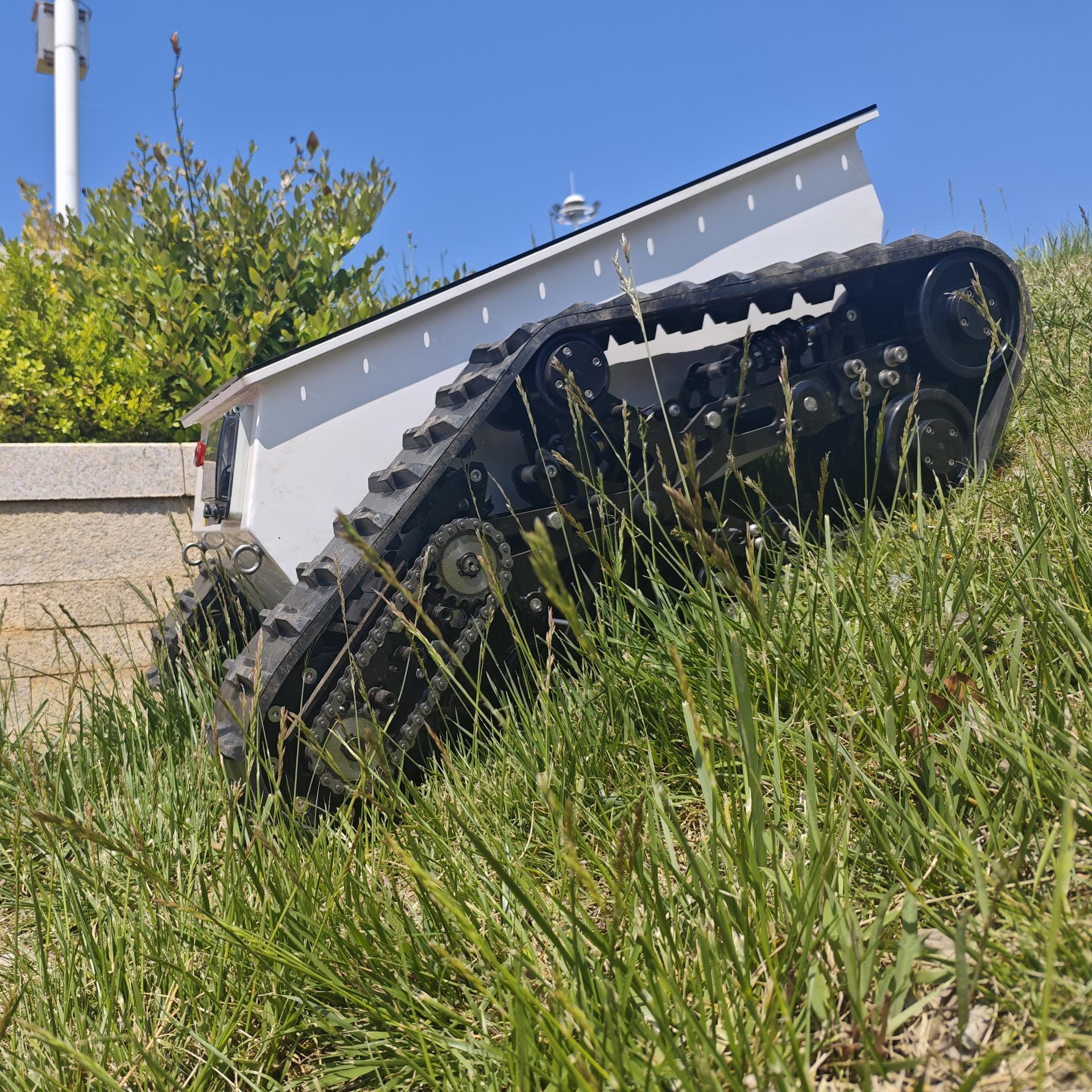 Tracked Robot Chassis with Advanced Suspension System