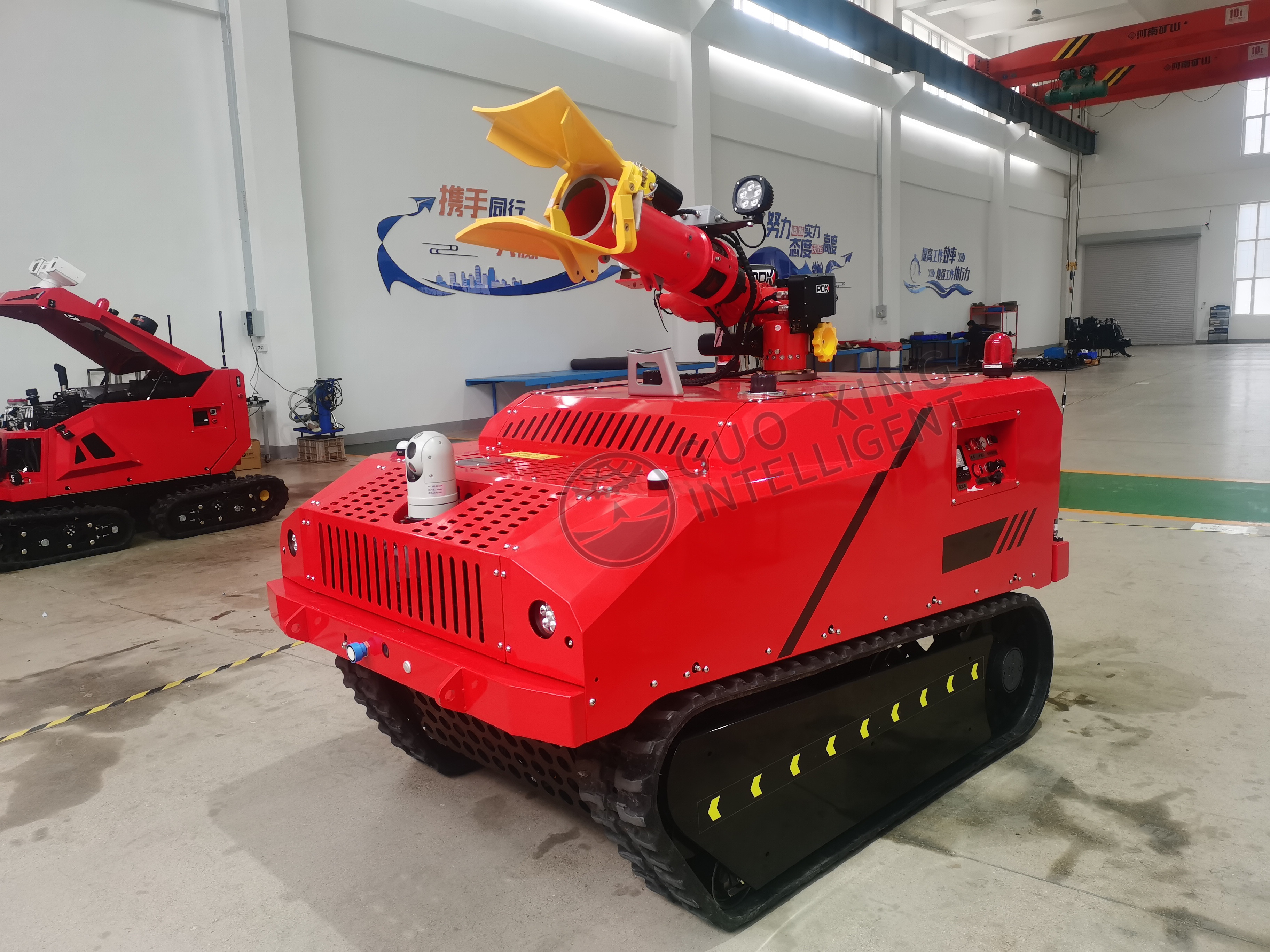 diesel firefighting robot