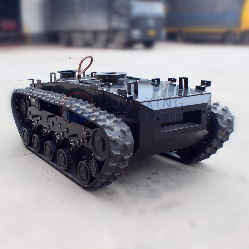 Remote Control Rubber Tracked Robot Tank Chassis