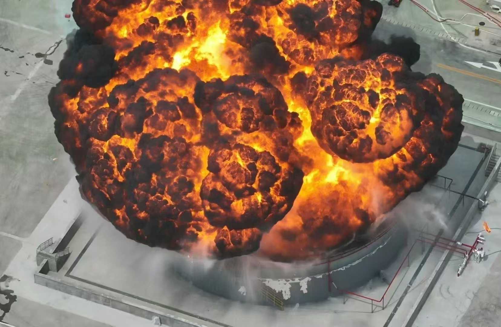 diesel firefighting robot
