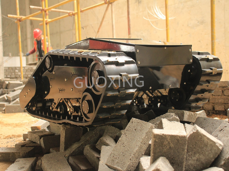 Latest Design Rubber Crawler Robot Platform Tracked Chassis