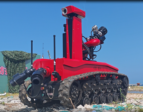 Explosion-Proof Firefighting Robot with Multi-Hazard Sensors