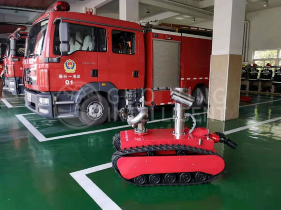 Delivery of fire robots in Jiaxing Port Area