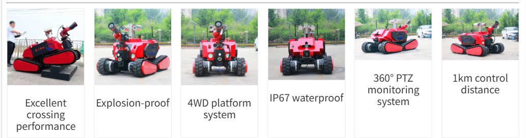 Wireless Firefighting Robot Industrial Reconnaissance Oilgas Detection