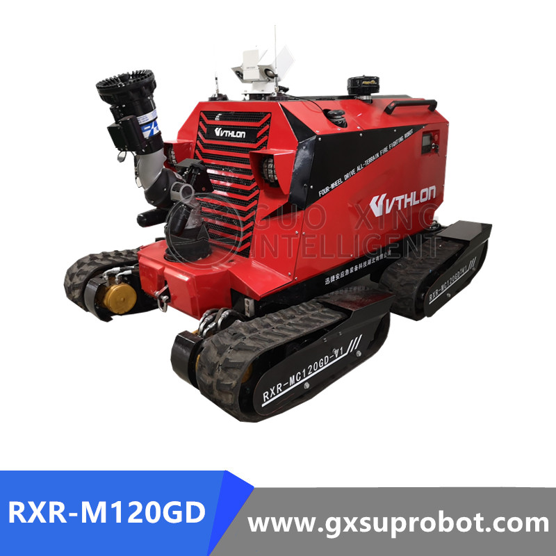 Multinational Program-controlled Crawler Fire Fighting Robot RXR-M150GD 