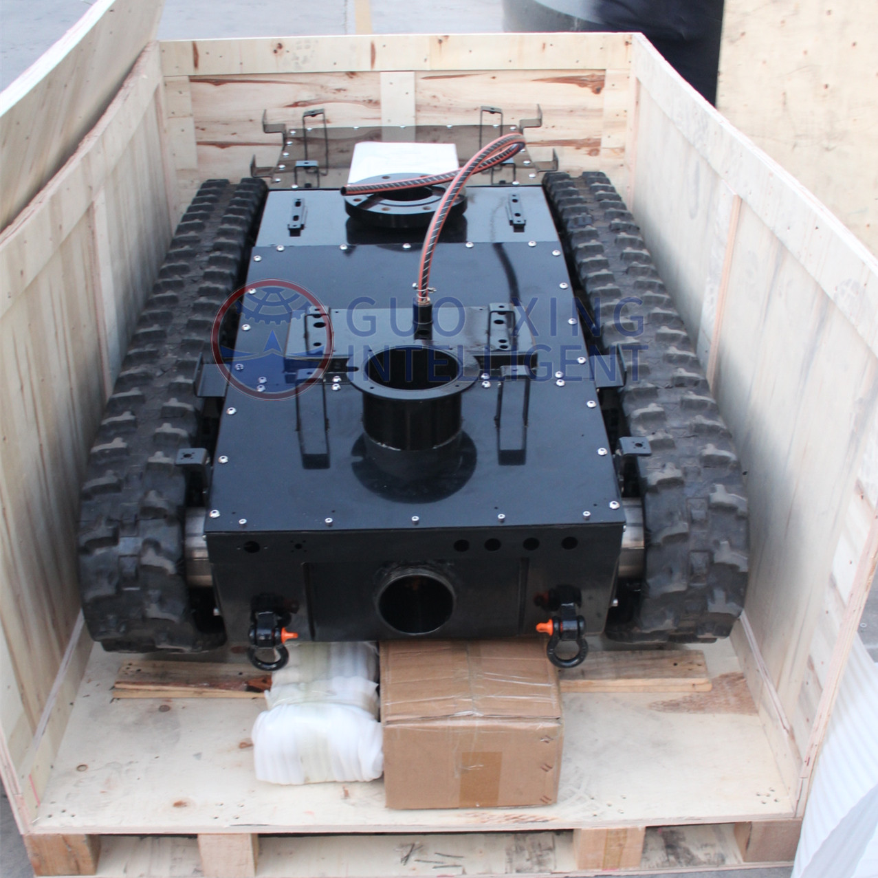 Remote Control Rubber Tracked Robot Tank Chassis