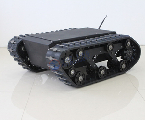 Electric Rubber Tracked Chassis Tracked Undercarriage Robotic Platform