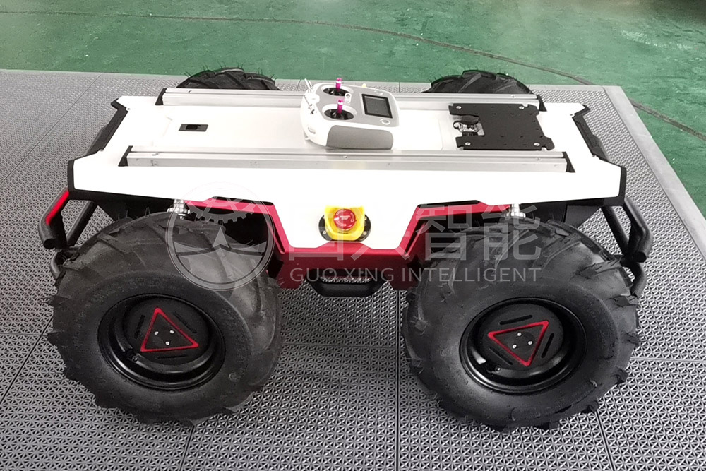 SV1000 Tank Shape Rubber Track Intelligent Four-wheeled Robot Mobile Chassis