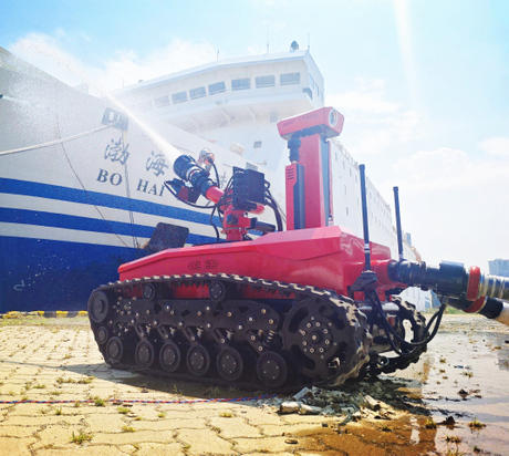 Explosion-Proof Firefighting Robot with Thermal Imaging and Obstacle Avoidance