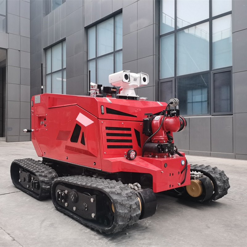 Multinational Program-controlled Crawler Fire Fighting Robot