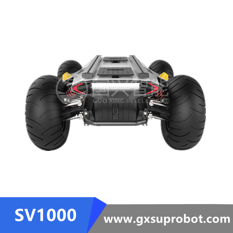 SV1000 Four Wheel UGV Ground Vehicle Mobile Wheels Chassis Robot