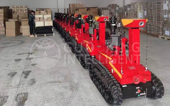 Batch warehousing of fire robots